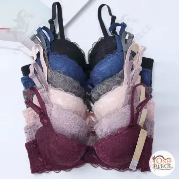 Non-wired Bra Big Size Bra 38-48 C D Cup No Pad Full Cup Soft Lace Bras No  Iron Push Up Bra Bralette