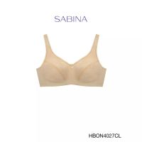 เสื้อชั้นใน เสื้อในผู้หญิง ชุดชั้นในหญิง เสื้อในไร้โครง Sabina เสื้อชั้นใน Invisible Wire (ไม่มีโครง) รุ่น Habpy Adult ฟองน้ำไม่ดันทรง รหัส HBON4027CL สีเนื้ออ่อน