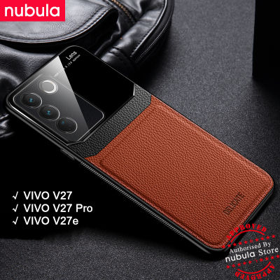 NUBULA เคสโทรศัพท์ VIVO V27 | V27 Pro | VIVO เคส V27e หนังเนื้อแข็งฝาหลัง Plexiglass ปลอก VIVO V27e V27 Pro เคสป้องกันการกระแทกสำหรับ V27 V27e
