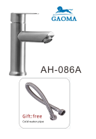 Gaoma ? ?304 ~ก๊อกอ่างล้างหน้า ก๊อกล้างหน้า ก๊อกล้างมือBasin Faucet Cold Tap (304 Stainless Steel) AH-086A