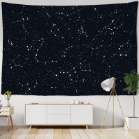 Black Universe Starry Sky Tapestry Wall Galaxy Psychedelic Tapiz Witchcraft Astrology Bed Cover Beach Blanket Home Decor