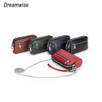 Dreamwise Mini คลัทช์กระเป๋าใส่เหรียญของแท้ Cowhide แฟชั่นสามชั้นกระเป๋าถือมีซิปโซ่เข้ากับทุกอย่างสุภาพสตรีกระเป๋าสะพายเล็กๆกระเป๋าสะพาย