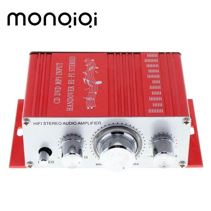 AMPLIFIERS Monqiqi 12V Car Amplifier Auto Stereo Audio Amplifier
