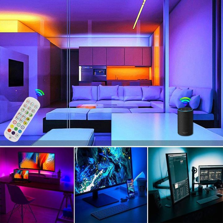 rgb-tape-tuya-wifi-smart-led-strip-dc-12v-5050-ribbon-work-with-alexa-voice-control-color-change-bedroom-decoration-5m-20m-light-led-strip-lighting