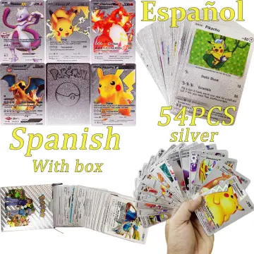 Trading Pokemon Cards Spanish Shining Cartas Espanol Game TAG TEAM VMAX GX  V Pokemon Battle Card Collection For Children Toys