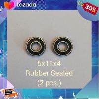 ..ของขวัญ Sale!!.. Ball bearing 5x11x4 rubber sealed (2 pcs.) ..Kids Toy Décor ของเล่นเสริมทักษะ ตัวต่อ โมเดล.