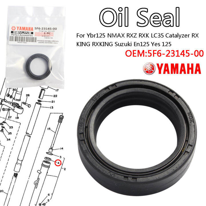 Fork Oil Seal YAMAHA STX125 / FURY125 NMAX X4, X120, HD3, B11P, Fury GS125 3040.510.5 Lazada PH