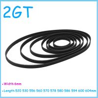 Width 6mm 2GT Rubber Timing Belt Length 520 530 556 560 570 578 580 586 594 600 604mm Closed Loop Synchronous Belt Pitch 2mm