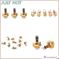 JULYHOT แผงกีตาร์ติดตั้ง ID เบ้าเสียบแจ็คตัวเชื่อม10ชิ้น,แผงหน้าปัดโมโน1 4 6.35มม. จำนวน10ชิ้น