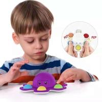 Cute Pop It Fidget Toy Face-Changing Octopus Fingertip Toy ABS Decompression Toy L7P4