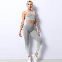 Seamless Bodysuit Women Sets Clothes Cross Bra Womens Joggers Woman Sport Outfit Tracksuits Womens Sports Overalls Yoga Pants