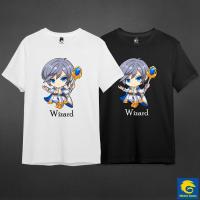 เสื้อยืดเกมเมอร์ แขนสั้น คอกลม ลาย Wizard ผ้า Cotton 100% เกรดพรีเมี่ยม แบรนด์ Glisten Game