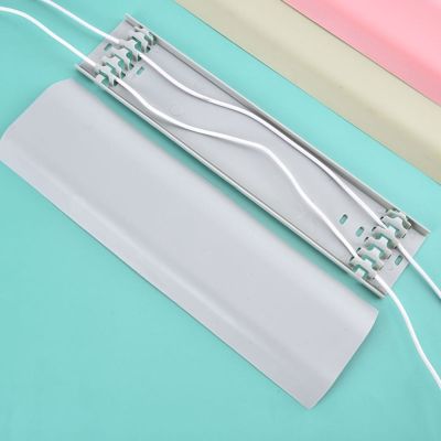 Safe Hide TV Cable Cover Wire Cord Tidy Wall Kit Computer Audio Cable Organizer Storage Clip Wire Fixing Clamp Cord Duct Cover
