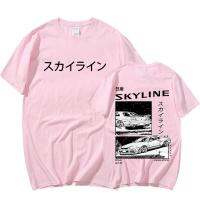 Drift Japanese Anime  Initial D Double Sided T-shirt O-Neck Short Sleeves Summer Casual Unisex  Skyline GTR JDM T Shirts เสื้อยืดฤดูร้อน