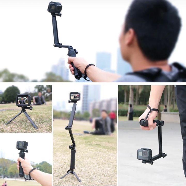 best-seller-ไม้-3-way-gopro-three-way-tripod-แขนยื่น-มือจับ-ขาตั้งกล้อง-gopro-osmo-action-camera