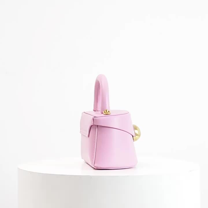 MABULA Elegant Women's Genuine Leather Tote Bag Chic Shape Jelly Pink  Evening Handbag Mini Fashion Cross Body Lipstick Purse - AliExpress