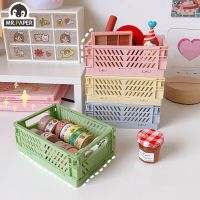 【CW】 Mr.paper 6 Styles Plastic Stackable Stationary Holder Student Office Desktop Storage Stationery Organizer