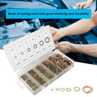 800Pcs Spring Washer Steel Elastic Gasket Fasteners Hardware Accessories with Storage Box