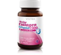 Vistra Marine collagen TriPeptide 1300 Plus Q10 30 เม็ด x 1ขวด Vistra คอลลาเจน