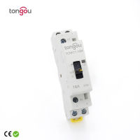 2P 2NO 16A 220V230V 5060HZ Din Rail ครัวเรือน AC Modular Contactor พร้อมสวิตช์ควบคุมด้วยตนเอง