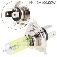 H4 Super Bright รถหลอดฮาโลเจนไฟหน้าอัตโนมัติหมอกหลอดไฟ12V สีเหลือง Light