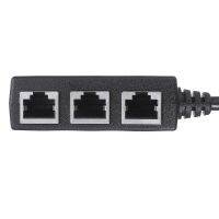 RJ45อะแดปเตอร์สำหรับแล็ปท็อปสายเคเบิลอีเทอร์เน็ตอินเทอร์เน็ต1ถึง3สายอะแดปเตอร์สายแลนสำหรับชายกับหญิงที่แข็งแรงทนทาน