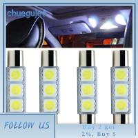 CHUEGUJE6 4ชิ้น Canbus ไม่มีข้อผิดพลาดสีขาว31มม. 5050 3SMD โดมหลอดไฟ LED รถยนต์อ่านหนังสือไฟประดับ