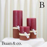 【boloni HHG】ชุดสีแดงเข้ม Julien Moody 3เทียนหอม (บริษัท BUAN)