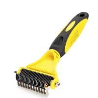 Benepaw Safe Dog Dematting Comb Pet Hair Brush Grooming 2 Sided Professional Undercoat Rake For Easy Mats &amp; Tangles Removing Cat