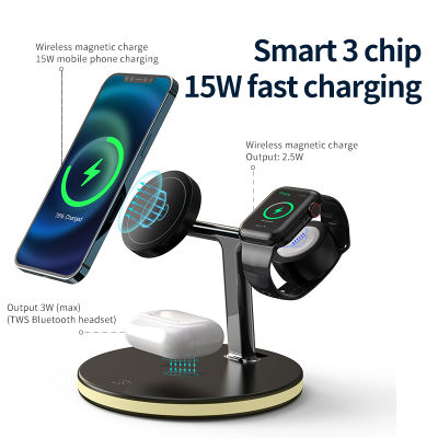 15W Fast Magnetic Wireless Charger 3 In 1สำหรับ 12 13 Samsung Xiaomi Apple Pro Smart Charging cket