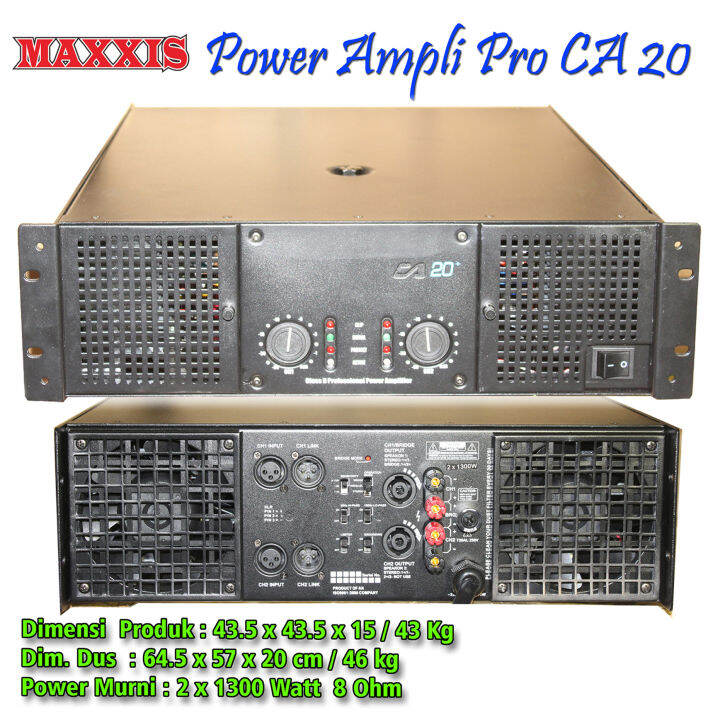 POWER AMPLI CA 20 PRO POWER AMPLIFIER CA 20 MAXXIS Lazada Indonesia