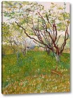 Van Gogh VincentThe Flower Orchard By Vincent Van Gogh รูปภาพพิมพ์บนผ้าใบ Gallery ห่อพร้อมที่จะแขวนของขวัญ