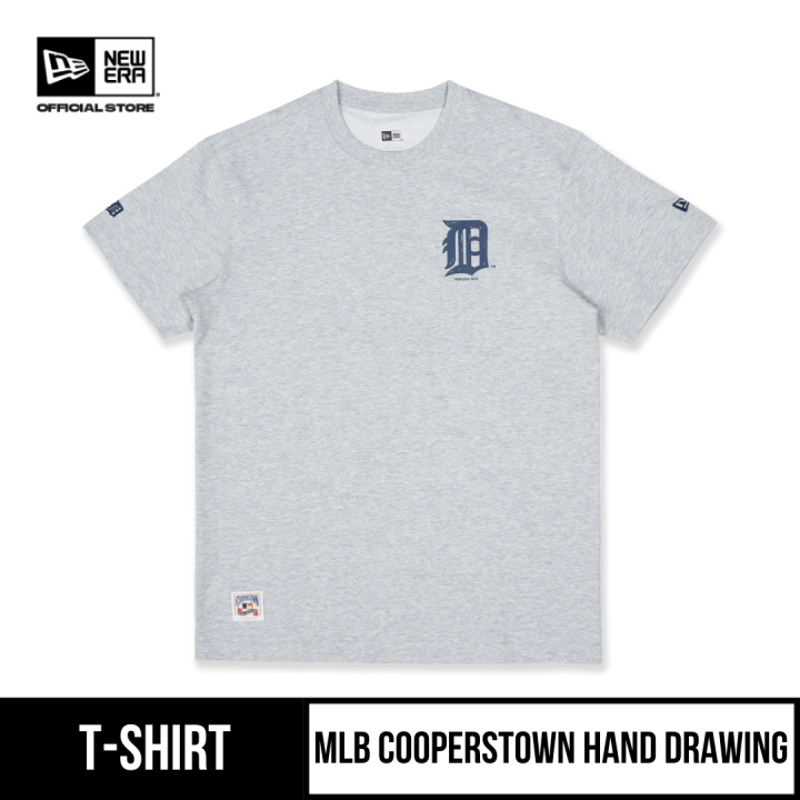 New Era MLB Detroit Tigers Cooperstown t-shirt in white