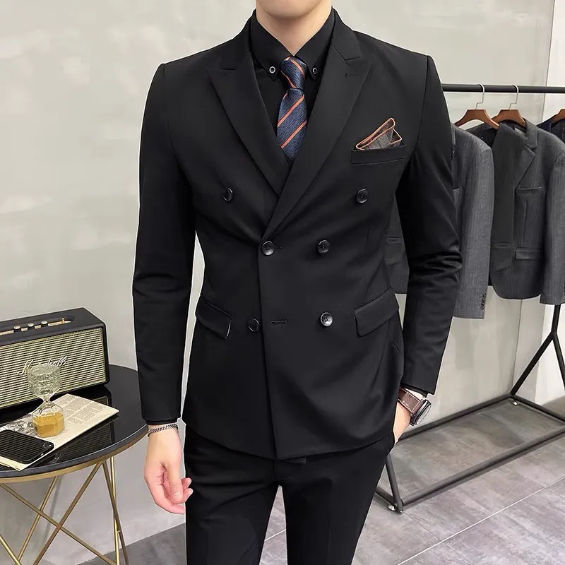 Áo vest nam màu đen kiểu 6 nút phong cách chất vải dày mịn giá rẻ 499000   Ví So Sánh