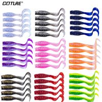 【hot】□✷☂ 20pcs/Lot Soft Fishing Lures Worm Bait Jig Wobbler 5cm 1.19g Artificial Swimbait Vibrating Tails Tackle