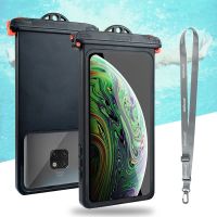 Anti-falling Waterproof Phone Bag Swimming Diving Phone Case Holder Underwater Snowproof Touchscreen Phone Holder Below 6.9inch