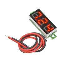 【LZ】卍❈◕  Mini LED Digital voltímetro painel medidor de tensão 2 fios carro motocicleta bicicleta elétrica Volt Tester DC 2.5-30V 0.28 h 5v 12v 24v