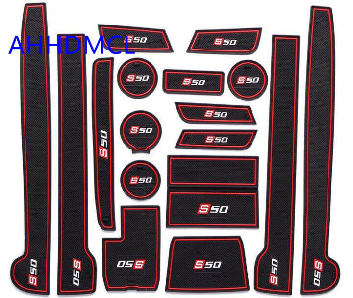 รถ-anti-dirty-pad-ประตู-groove-gate-slot-ถ้วย-armrest-storage-pad-mat-สำหรับ-baic-s50