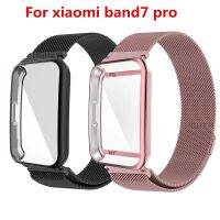 ☎✳ Milan Magnetic Loop Strap สำหรับวง Xiaomi Mi 7 Pro สายรัดข้อมืออัจฉริยะสำหรับเปลี่ยนสร้อยข้อมือโลหะพร้อมเคสป้องกันหน้าจอ