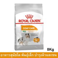 (ลด50%) อาหารเม็ดสุนัขเล็ก กระสอบ Royal Canin Mini Coat Care ผิวและขน รอยัลคานิน สำหรับสุนัขโต พันธุ์เล็ก 8กก.(1ถุง)Dog Food เฉพาะวันนี้เท่านั้น !