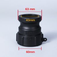 1PCS thicken IBC A200 Polypropylene Cam Groove Fitting 2 Male Adapter x NPT Female