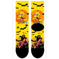 Spandex Nylon Flexible All Size Simpson the Monster Halloween Bart Full Printing Design 34 Socks for Uni