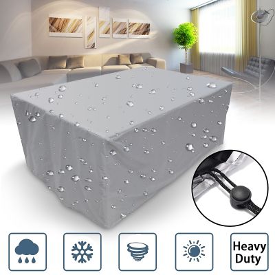 【CC】 Sizes Outdoor Garden Covers Snow Cover for Sofa Table Dust Proof Gray