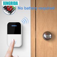 XINGRIDA  Outdoor Doorbell Wireless US UK EUThree Plug Types Push Button IP44 Waterproof Level No Baterry Required Power Points  Switches Savers Power