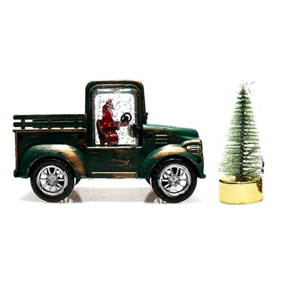 Christmas Decor Car Santa Claus Tractor Christmas Tree Glow Lantern Ornaments New Year Gifts Small Oil Lamps Children
