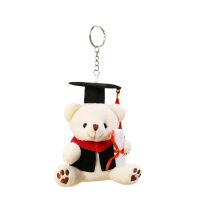 Doctor Bear Plush Toy Student Doll Mascot Pendant Doll for Graduation Gifts Company Activities Small Gifts