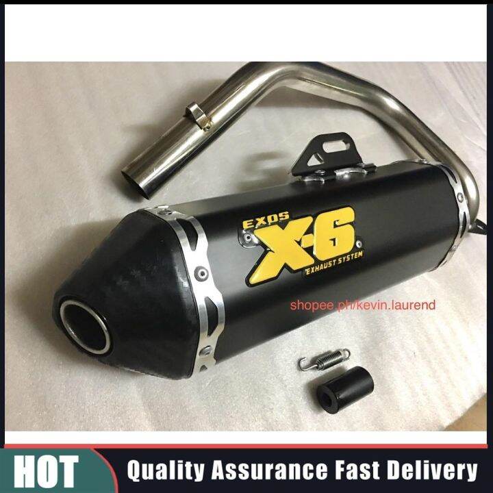 EXOS Silent Pipe X6 Exhaust System Click 125i / 150i GC (V1 V2) Lazada PH