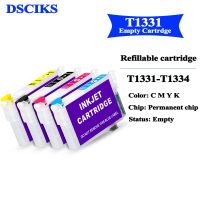 ตลับหมึกรีฟิล T1334 T1331 4สีสำหรับ Epson Stylus NX420 T22 TX120 TX420W พนักงาน320เครื่องพิมพ์พร้อมชิปถาวร