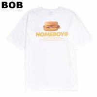 BoB-HOMEBOY เสื้อยืดผู้ชายลาย BURGERunisex SMLXL2XL3XL polo