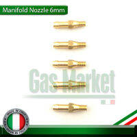 6 mm Manifold Nozzle (5 pcs ) - 5 ชิ้น น๊อตเซิลเจาะไอดี สั้น 6 มิล